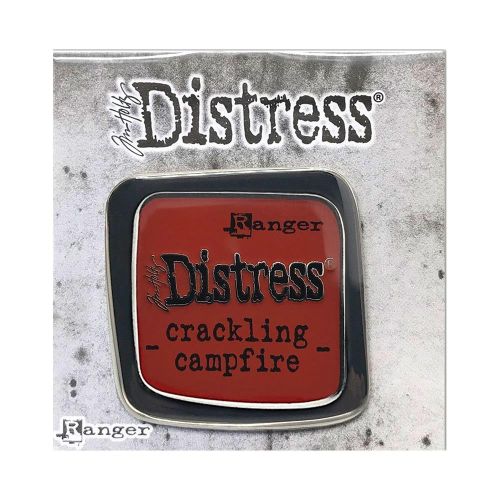 Tim Holtz Distress Enamel Collector Pin Crackling Campfire