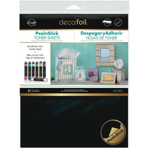iCraft Deco Foil Peel N Stick Toner Sheets 8"X10" 2/Pkg