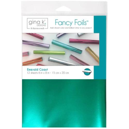 Gina K Designs Fancy Foil 6"X8" 12/Pkg Emerald Coast