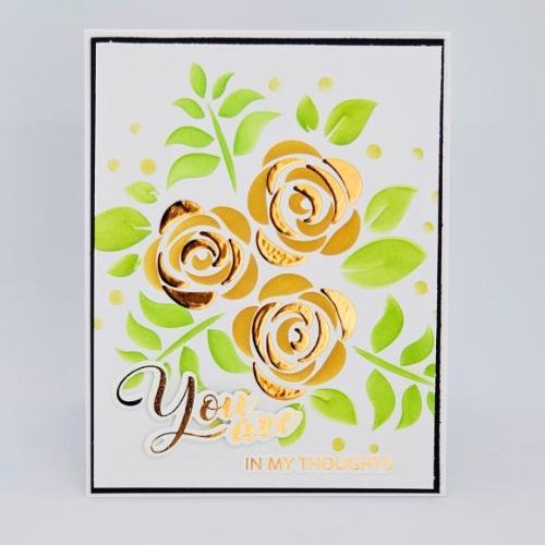 Gina K Designs Fancy Foil 6"X8" 12/Pkg Butterscotch