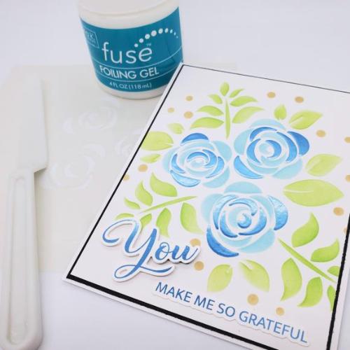 Gina K Designs Fancy Foil 6"X8" 12/Pkg Powder Blue - Matte Finish