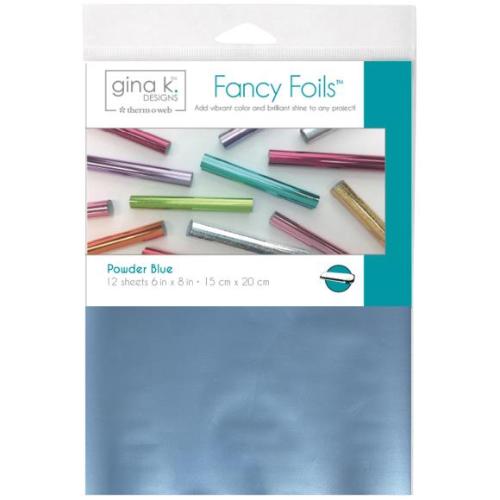Gina K Designs Fancy Foil 6"X8" 12/Pkg Powder Blue - Matte Finish