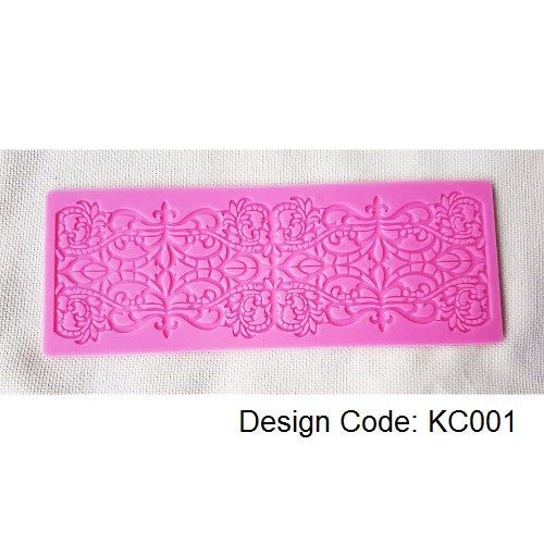 Silicon Moulds for Making Laces 7.5" X 2.5"