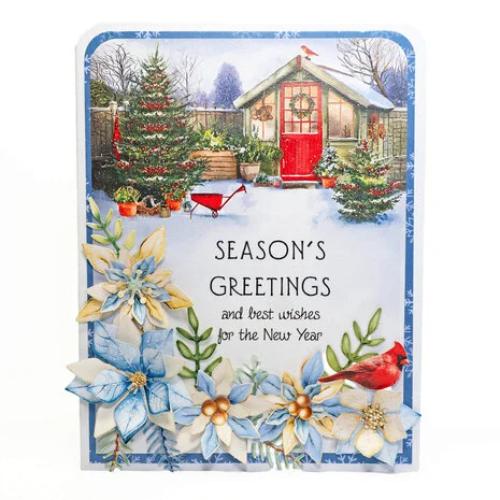 Katy Sue Designs Picket Fence Christmas Scene Stash (24pcs) (02-10072CSS)