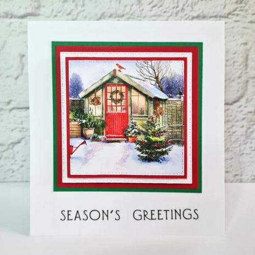 Katy Sue Designs Picket Fence Christmas Scene Stash (24pcs) (02-10072CSS)