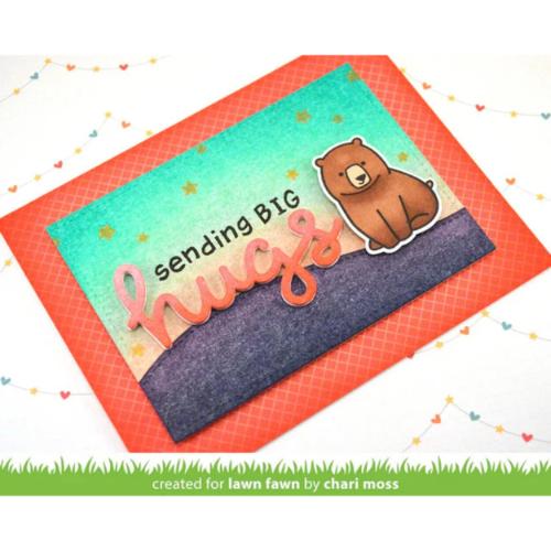 Lawn Fawn - Lawn Cuts - Scripty Hugs Dies