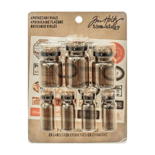Idea-ology Tim Holtz Halloween Apothecary Vials (7pcs) (TH93302)