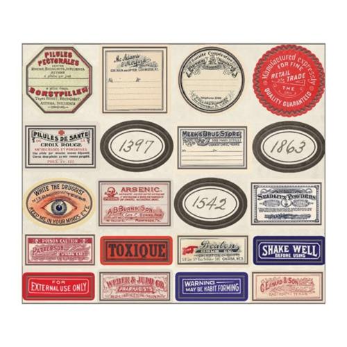 Idea-ology Tim Holtz Halloween Apothecary Vials (7pcs) (TH93302)