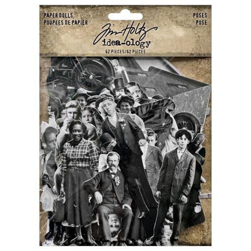 Tim Holtz Idea-ology Paper Doll Poses 62 Pieces