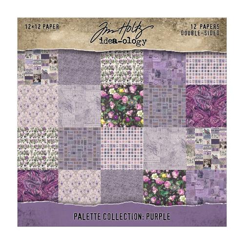 Idea-ology Double-Sided Cardstock 12"X12" 12/Pkg-Palette Collection: Purple - Postage as per Actual