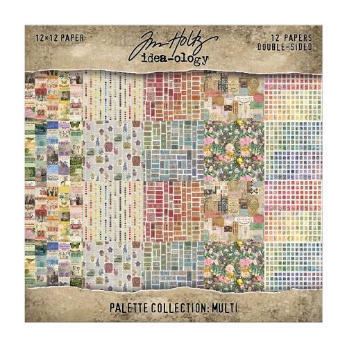 Idea-ology Double-Sided Cardstock 12"X12" 12/Pkg-Palette Collection: Multi - Postage as per Actual