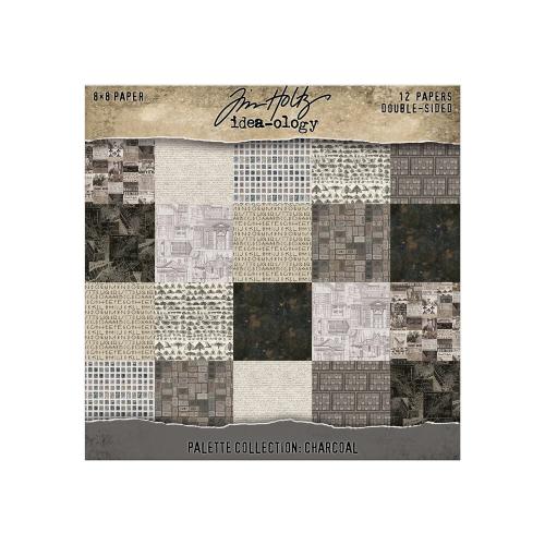 Idea-ology Double-Sided Cardstock 8"X8" 12/Pkg-Palette Collection: Charcoal