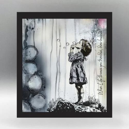 Andy Skinner Pre Cut Rubber Stamp Set Blowing Bubbles (07-0071-AS)