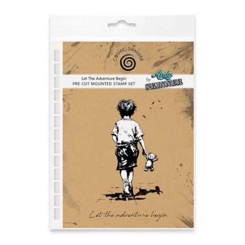 Andy Skinner Pre Cut Rubber Stamp Set Let The Adventure Begin (07-0073-AS)
