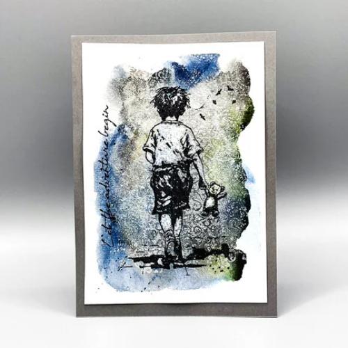 Andy Skinner Pre Cut Rubber Stamp Set Let The Adventure Begin (07-0073-AS)