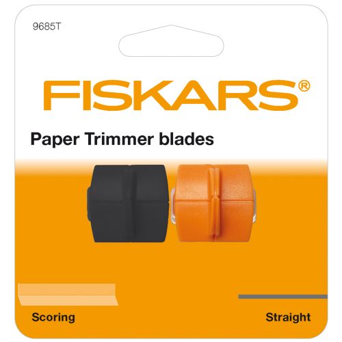 Fiskars Paper Trimmer Blades TripleTrack Straight Cutting & Scoring (2pcs)
