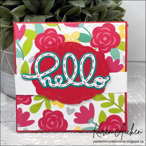 Karen Burniston - Rectangles and Labels - Crosshatch