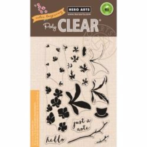 Hero Arts Clear Stamps 4"X6" Color Layering Orchid In A Pot