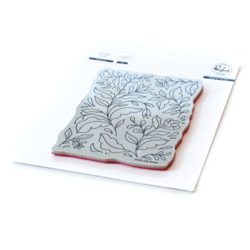 Pinkfresh Studio - Folk Garden cling stamp