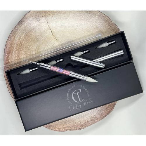 Crafty Trails - Dual Heads Gem Picker and Pokey Tool Pink with 4 refills