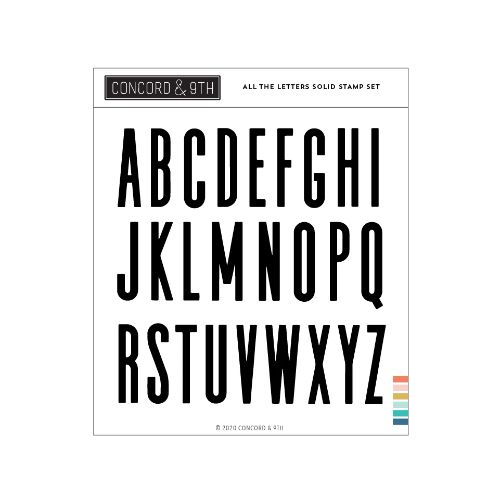 Concord & 9th - All the Letters Solid Stamp Set