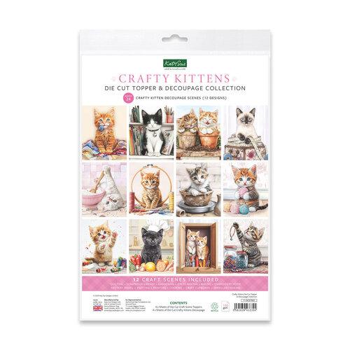 Katy Sue Designs Crafty Kittens Die Cut Topper & Decoupage Collection (11-DCD7002)