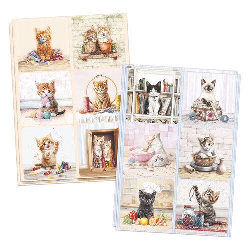 Katy Sue Designs Crafty Kittens Die Cut Topper & Decoupage Collection (11-DCD7002)