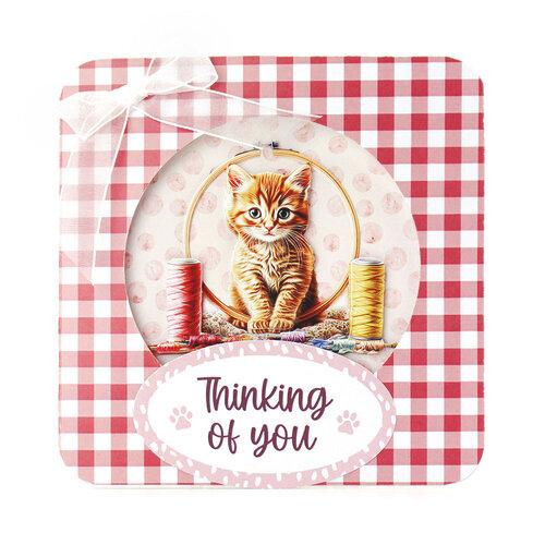 Katy Sue Designs Crafty Kittens Die Cut Topper & Decoupage Collection (11-DCD7002)