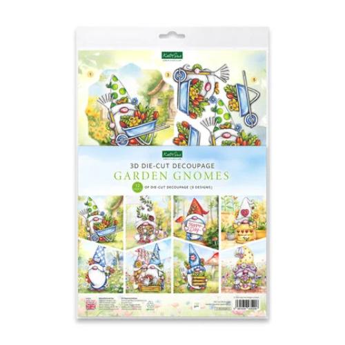 Katy Sue Designs Garden Gnomes 3D Die-Cut Decoupage (12pcs) (11-DCDGGN12)