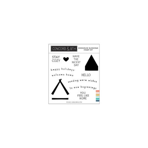 Concord & 9th - Birdhouse Blossoms Stamp Set (4 x 4)