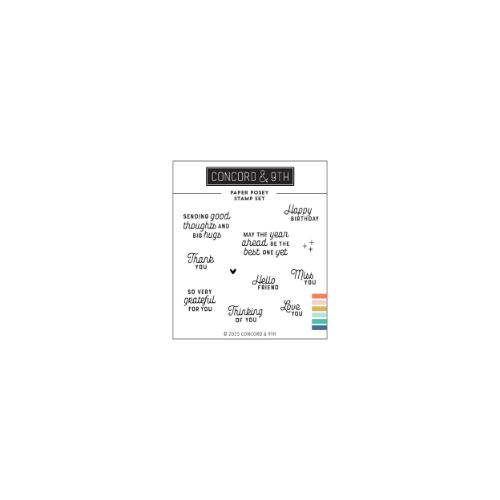 Concord & 9th - Paper Posy Stamp Set (3 x 3)
