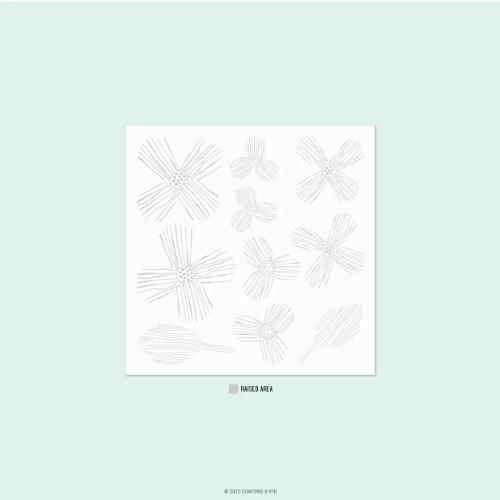 Concord & 9th - Paper Posy Embossing Folder (2D)