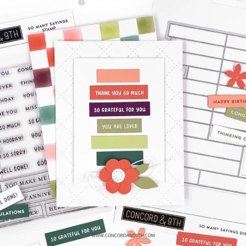 Concord & 9th - So Many Sayings Stamp (4 x 6)