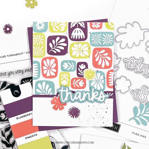 Concord & 9th - Tiled Turnaboutª Stamp Set (6 x 6)