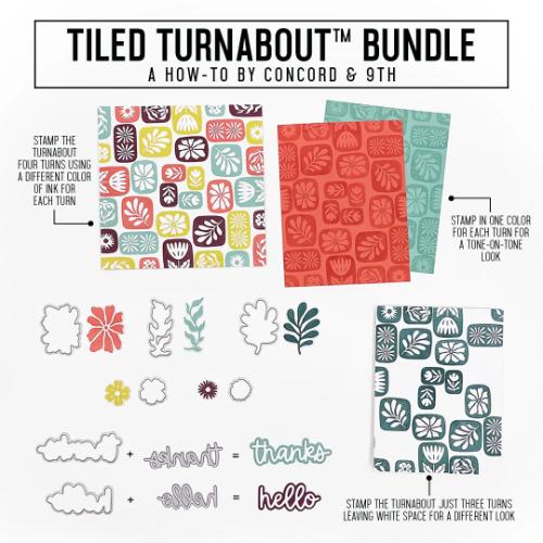 Concord & 9th - Tiled Turnaboutª Stamp Set (6 x 6)