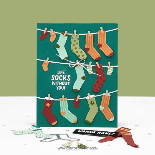 Concord & 9th - Cozy Toes Stamp Set(4x8) and Die Bundle