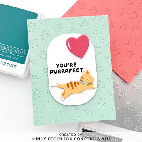 Concord & 9th - Paw Prints Double Card Front Die