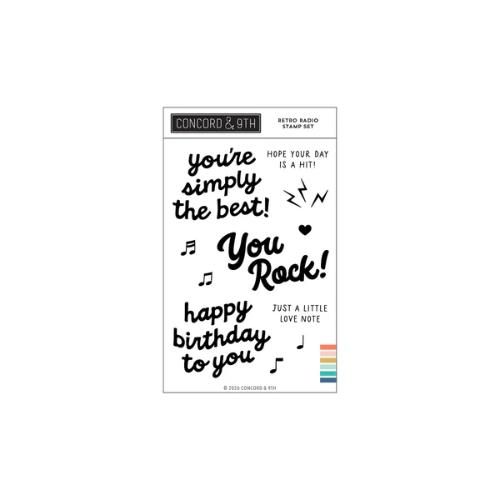 Concord & 9th - Retro Radio Stamp Set (4" x 6") & Die Bundle