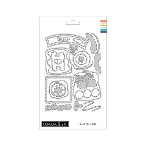 Concord & 9th - Toast Time Stamp Set (4" x 6") & Dies Bundle - Postage as per Actual