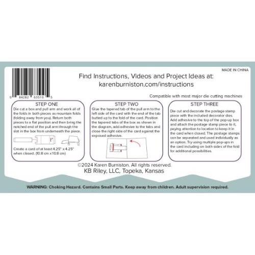 Karen Burniston - Postage Pop-Up