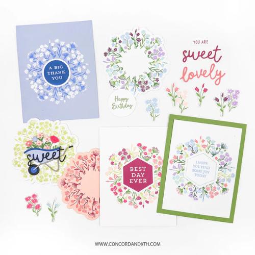 Concord & 9th - Bouquet Turnaboutª Stamp Set (6 x 6) & Dies Bundle