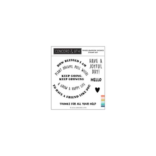 Concord & 9th - Wheelbarrow Wishes Stamp Set (4 x 4) & Dies Bundle