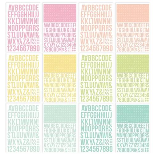 Simple Stories Color Vibe Alpha Sticker Books Lights (13431)