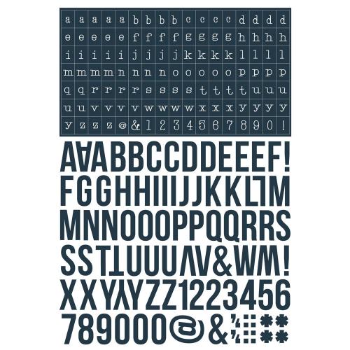 Simple Stories Color Vibe Alphabet Sticker Book Darks (1758pcs) (13465)