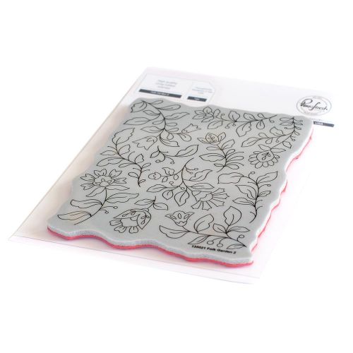 Pinkfresh Studio - Folk Garden 2 cling stamp