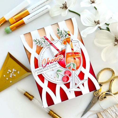 Pinkfresh Studio - Cheers stencil