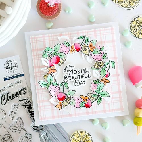 Pinkfresh Studio - Cheers stencil