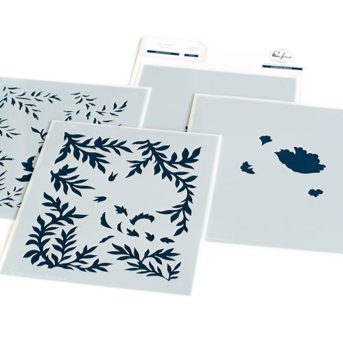 Pinkfresh Studio - Blooming Vines layering stencil