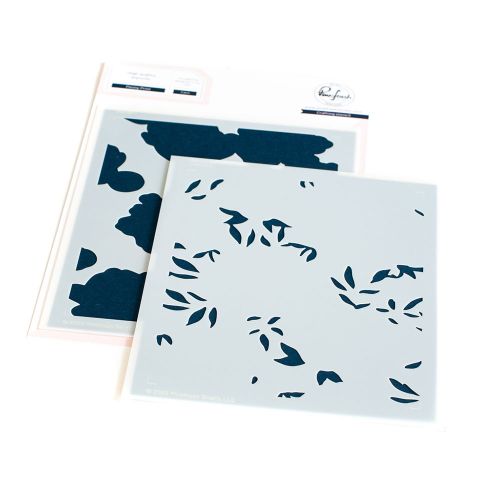 Pinkfresh Studio - Peony Print layering stencil