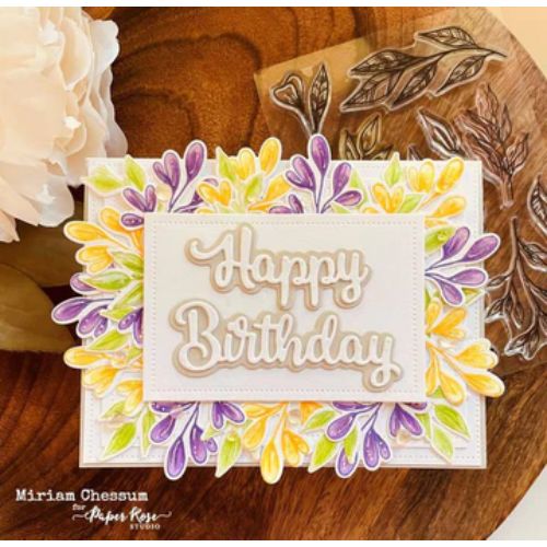 Paper Rose Studio - Happy Birthday Large Layered Metal Cutting Die 16874